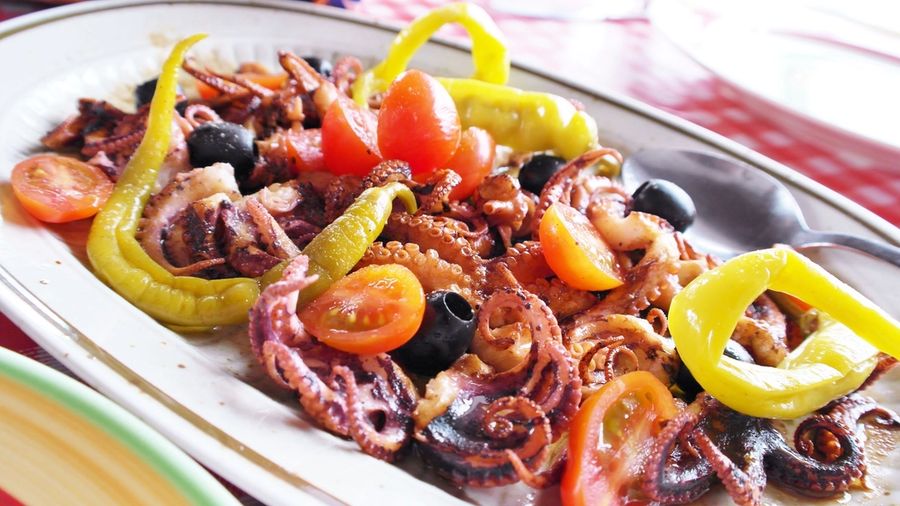 Poulpe en salade