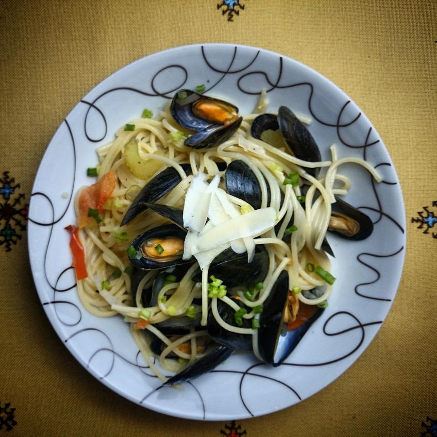 Spaghetti aux moules