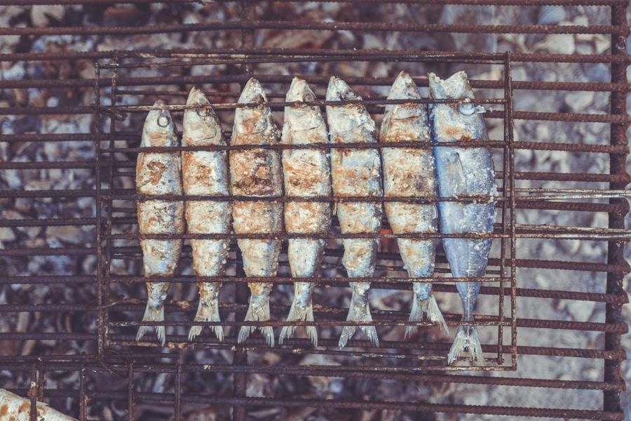 Sardines grillées, citron de Menton